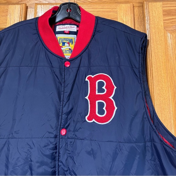 Mitchell & Ness Cooperstown Collection Boston Red Sox MLB Puffer Vest 3XL - Picture 3 of 8